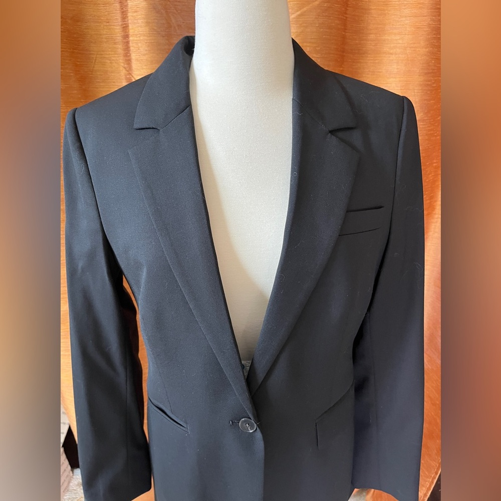 NWT Banana Republic Black Italian Wool Blazer size 6 women’s
